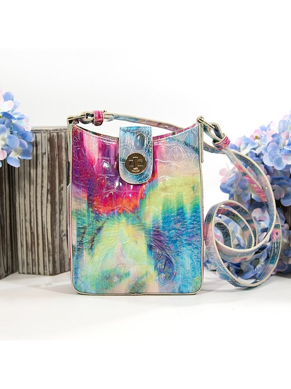 Brahmin Marley Impression Melbourne Leather Crossbody Bag NWT